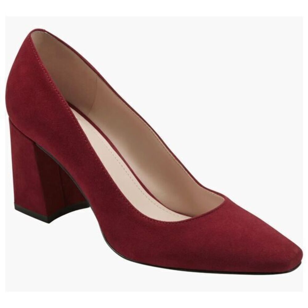 Marc Fisher LTD Women's Abilene Pump, Red Suede 10